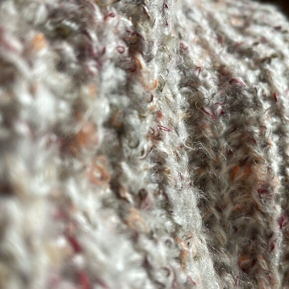 Heartloom chunky cozy knit sweater Alysha crew neck slouchy speckled small EUC - Picture 12 of 14